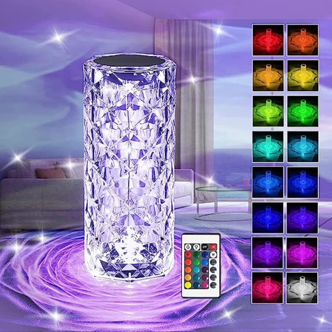 16 Colors Crystal Lamp